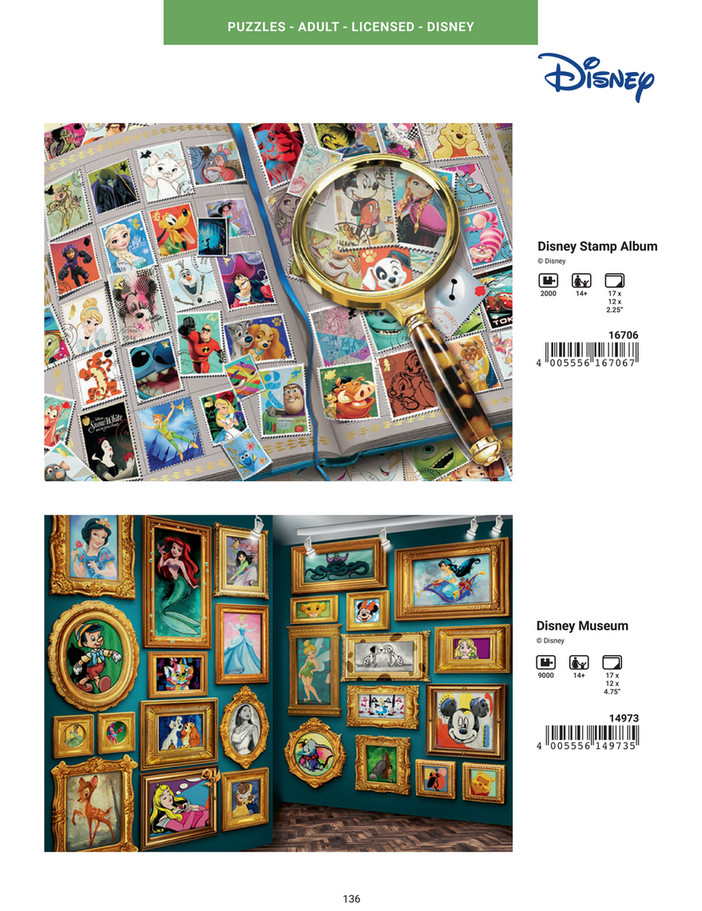 Disney Stamp Album 2000 Piece Puzzle
